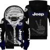 The Wave Jeep - Limited Edition - Fleece Zip Hoodie - Black Navy - V1