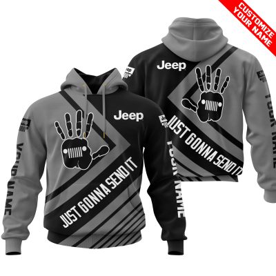 The Wave Jeep -  Just Gonna Send It - Custom Name - Grey V1
