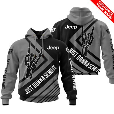 The Wave Jeep -  Just Gonna Send It - Custom Name - Grey V2