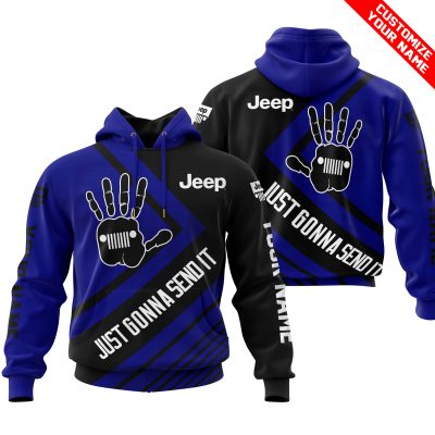 The Wave Jeep -  Just Gonna Send It - Custom Name - Navy V1