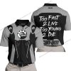 TOO FAST TO LIVE TOO YOUNG TO DIE - CAN AM - GREY - POLO SHIRT
