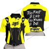 TOO FAST TO LIVE TOO YOUNG TO DIE - FOX RACING - YELLOW - POLO SHIRT
