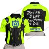 TOO FAST TO LIVE TOO YOUNG TO DIE - HUSQVARNA - NEON - POLO SHIRT