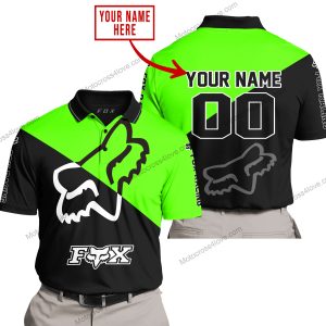 PREMIUM GIFT - CUSTOM NAME - FOX RACING - GREEN  - POLO