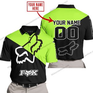 PREMIUM GIFT - CUSTOM NAME - FOX RACING - GREEN1  - POLO