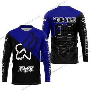 PREMIUM GIFT - CUSTOM NAME - FOX RACING - NAVY- JERSEY