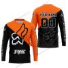 PREMIUM GIFT - CUSTOM NAME - FOX RACING - ORANGE- JERSEY