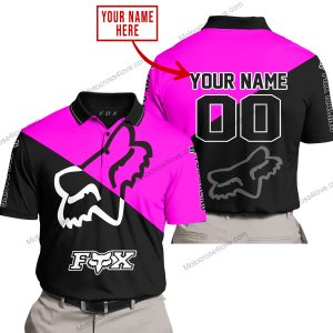 PREMIUM GIFT - CUSTOM NAME - FOX RACING - PINK  - POLO