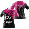 PREMIUM GIFT - CUSTOM NAME - FOX RACING - PINK 1 - T-SHIRT