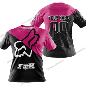 PREMIUM GIFT - CUSTOM NAME - FOX RACING - PINK 1 - T-SHIRT