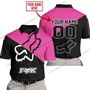 PREMIUM GIFT - CUSTOM NAME - FOX RACING - PINK 1 - POLO