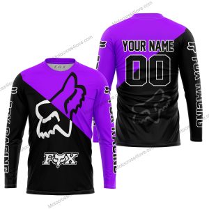 PREMIUM GIFT - CUSTOM NAME - FOX RACING - PURPLE- JERSEY