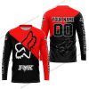 PREMIUM GIFT - CUSTOM NAME - FOX RACING - RED- JERSEY