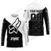 PREMIUM GIFT - CUSTOM NAME - FOX RACING - WHITE- JERSEY
