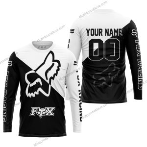 PREMIUM GIFT - CUSTOM NAME - FOX RACING - WHITE- JERSEY