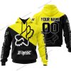 PREMIUM GIFT - CUSTOM NAME - FOX RACING -YELLOW
