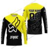 PREMIUM GIFT - CUSTOM NAME - FOX RACING - YELLOW- JERSEY