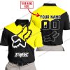 PREMIUM GIFT - CUSTOM NAME - FOX RACING - YELLOW- POLO