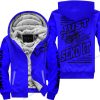 PREMIUM JUST FCKN GONNA SEND IT – CUSTOM NAME – FOX – BLUE – FLEECE ZIP HOODIE