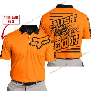 PREMIUM JUST FCKN GONNA SEND IT – CUSTOM NAME – FOX – ORANGE – POLO