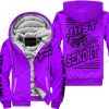 PREMIUM JUST FCKN GONNA SEND IT – CUSTOM NAME – FOX – PURPLE – FLEECE ZIP HOODIE