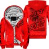 PREMIUM JUST FCKN GONNA SEND IT – CUSTOM NAME – FOX – RED – FLEECE ZIP HOODIE