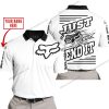 PREMIUM JUST FCKN GONNA SEND IT – CUSTOM NAME – FOX – WHITE – POLO