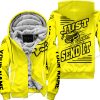 PREMIUM JUST FCKN GONNA SEND IT – CUSTOM NAME – FOX – YELLOW – FLEECE ZIP HOODIE
