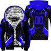 LIMITED EDITION - CUSTOM NAME ALPINESTARS - BLUE - FLEECE ZIP HOODIE