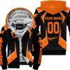 LIMITED EDITION - CUSTOM NAME ALPINESTARS - ORANGE - FLEECE ZIP HOODIE
