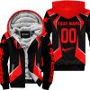 LIMITED EDITION - CUSTOM NAME ALPINESTARS - RED - FLEECE ZIP HOODIE