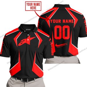 LIMITED EDITION - CUSTOM NAME ALPINESTARS - RED - POLO