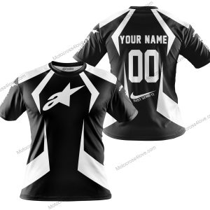 LIMITED EDITION - CUSTOM NAME ALPINESTARS - WHITE - T-SHIRT