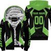 LIMITED EDITION - CUSTOM NAME ARCTIC CAT - GREEN - FLEECE ZIP HOODIE