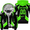 LIMITED EDITION - CUSTOM NAME CAN AM - GREEN - FLEECE ZIP HOODIE