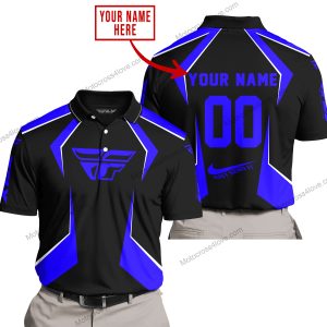 LIMITED EDITION - CUSTOM NAME FLY RACING - BLUE - POLO