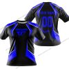 LIMITED EDITION - CUSTOM NAME FLY RACING - BLUE - T-SHIRT
