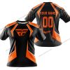 LIMITED EDITION - CUSTOM NAME FLY RACING - ORANGE - T-SHIRT