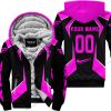 LIMITED EDITION - CUSTOM NAME FLY RACING - PINK - FLEECE ZIP HOODIE