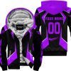 LIMITED EDITION - CUSTOM NAME FLY RACING - PURPLE - FLEECE ZIP HOODIE