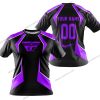 LIMITED EDITION - CUSTOM NAME FLY RACING - PURPLE - T-SHIRT