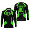 LIMITED EDITION - CUSTOM NAME FOX RACING - GREEN - JERSEY