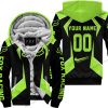 LIMITED EDITION - CUSTOM NAME FOX RACING - GREEN 1 - FLEECE ZIP HOODIE