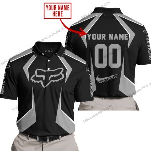 LIMITED EDITION - CUSTOM NAME FOX RACING - GREY - POLO