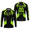 LIMITED EDITION - CUSTOM NAME FOX RACING - NEON - JERSEY