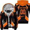 LIMITED EDITION - CUSTOM NAME FOX RACING - ORANGE - FLEECE ZIP HOODIE