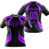 LIMITED EDITION - CUSTOM NAME FOX RACING - PURPLE - T-SHIRT