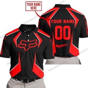 LIMITED EDITION - CUSTOM NAME FOX RACING - RED - POLO