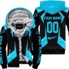 LIMITED EDITION - CUSTOM NAME FOX RACING - SKY BLUE - FLEECE ZIP HOODIE