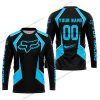 LIMITED EDITION - CUSTOM NAME FOX RACING - SKY BLUE - JERSEY